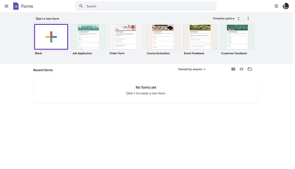 Create a Google Form