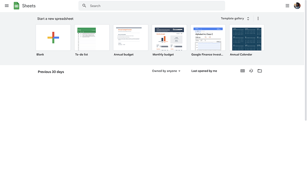 Google Sheets dashboard