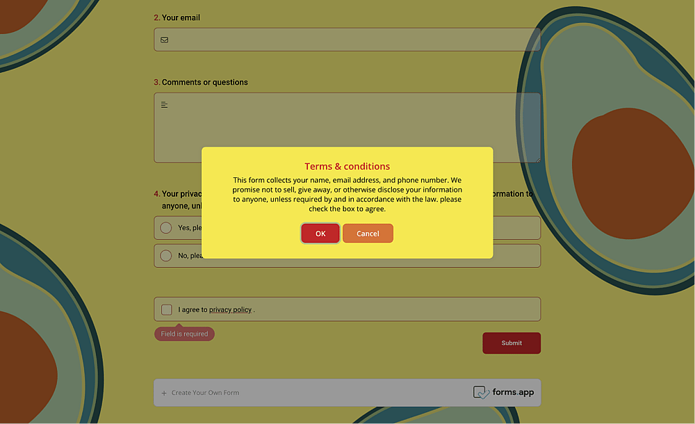 Inform people and ask for their consent