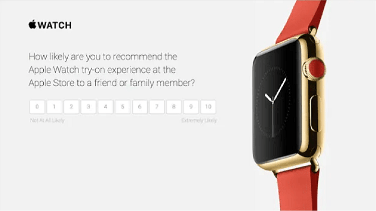Apple NPS survey