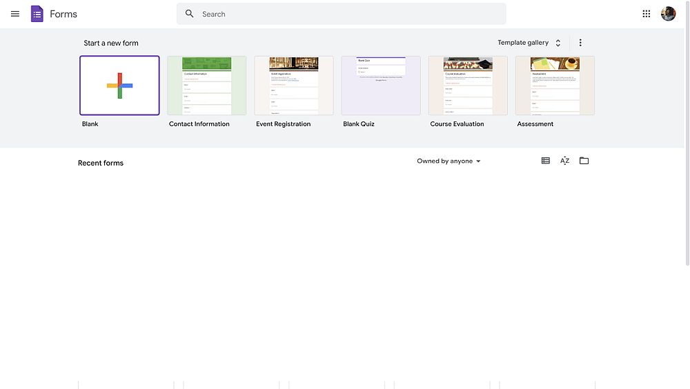 Open your Google Forms