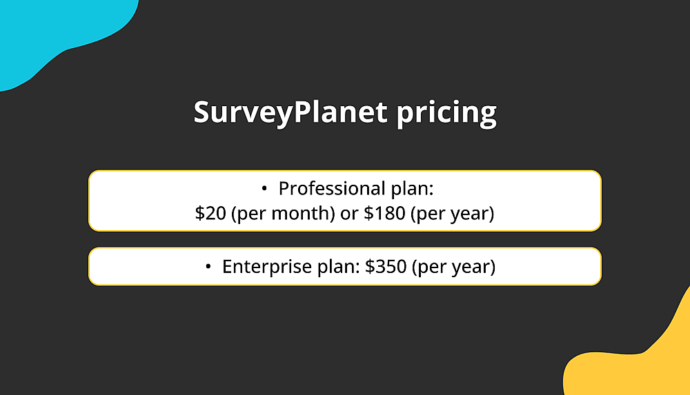 SurveyPlanet pricing