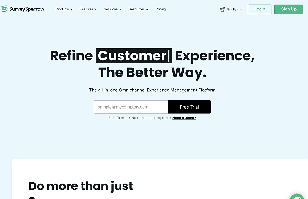 #2 Alternative à SurveyMonkey - SurveySparrow