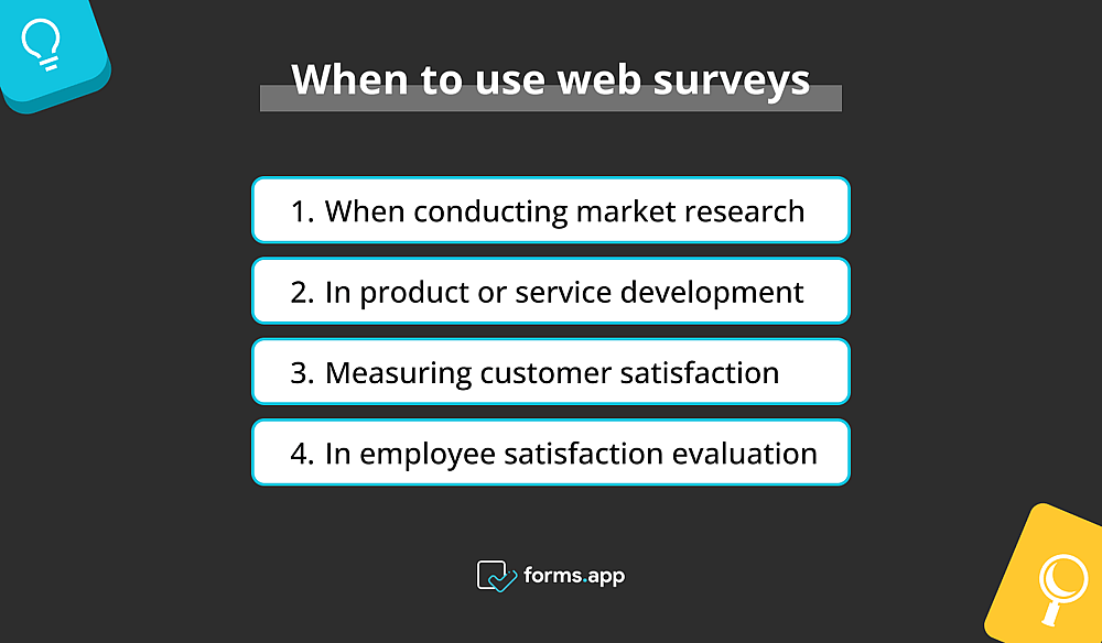 Right times to use web surveys