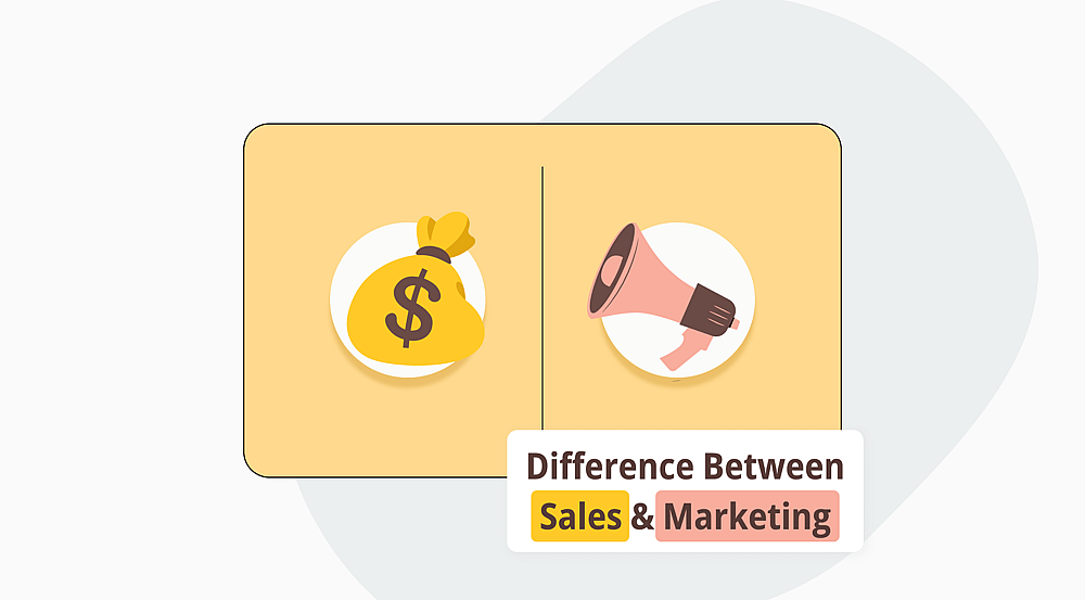 What is the difference between sales and marketing?