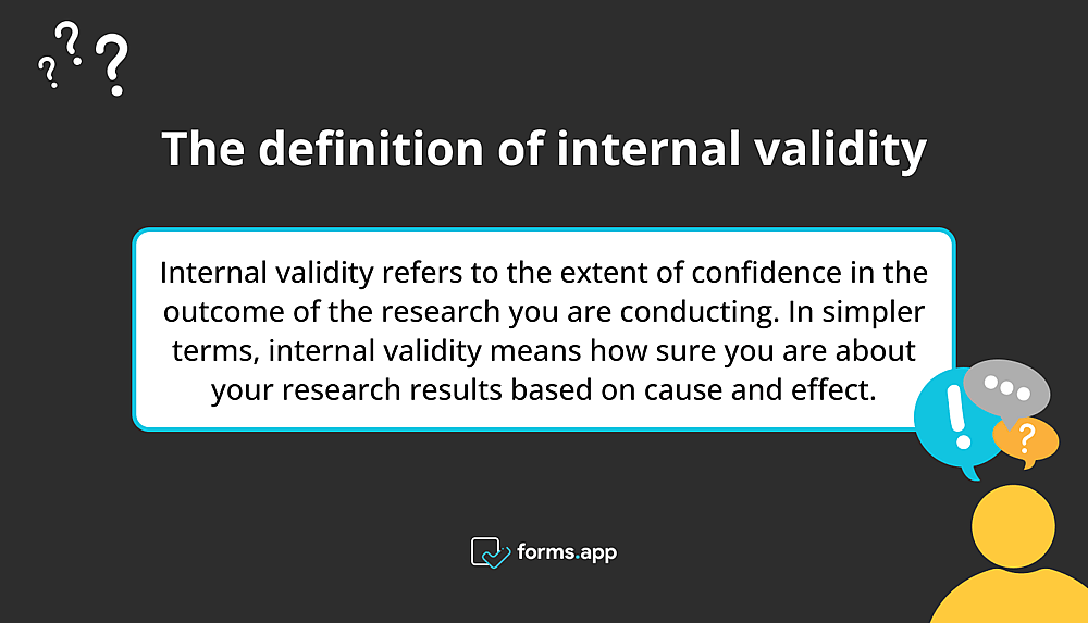 The definition of internal validity