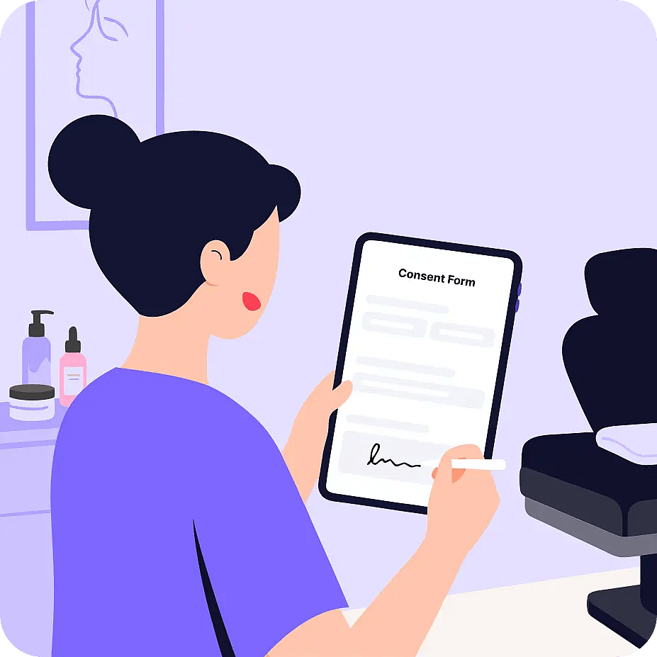 Simplify beauty treatment consent