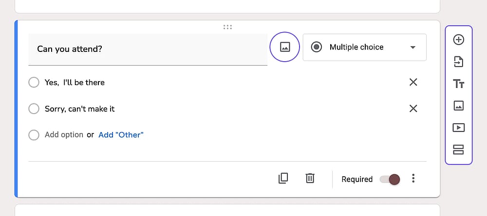 Personalización de preguntas en un Formulario de Google