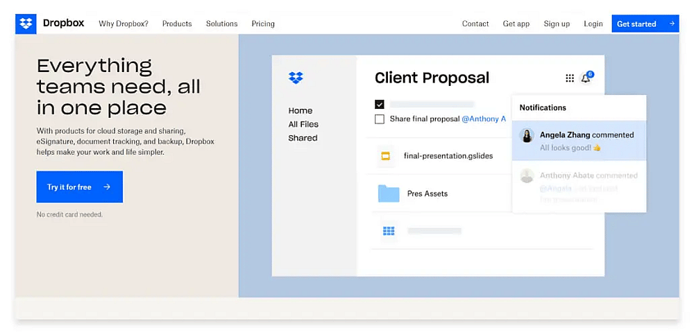 WOM marketing example of Dropbox (Source: InviteReferrals)