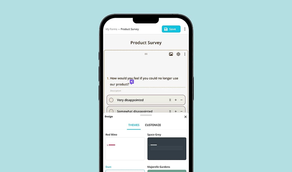 Changer le design de votre formulaire mobile