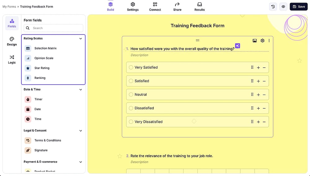 Use various question types