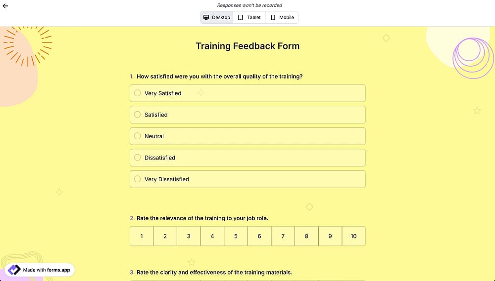 Test your form