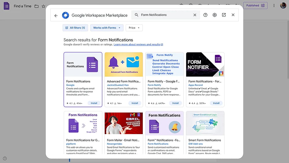 Resultados da pesquisa por Form Notifications no Marketplace