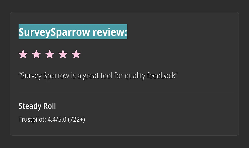 Reseña de SurveySparrow