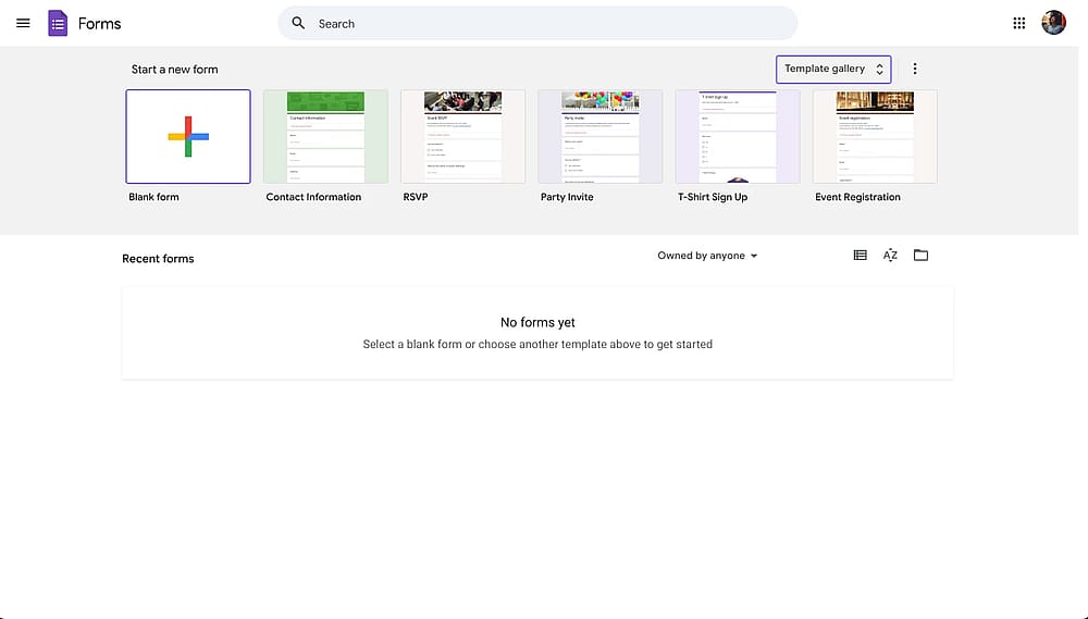 Google Forms Dashboard