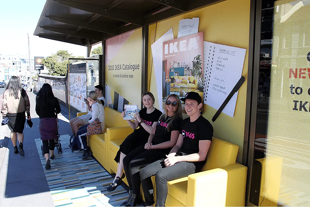 Ikea’s outdoor marketing example (Source: Mumbrella)