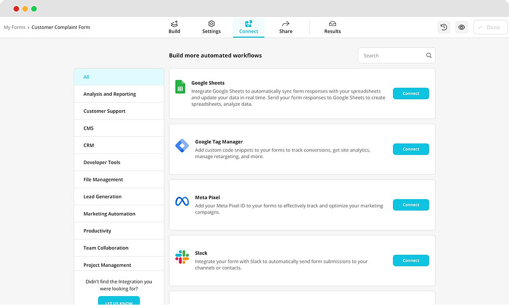Use integrations