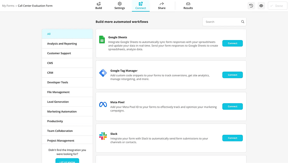Use integrations