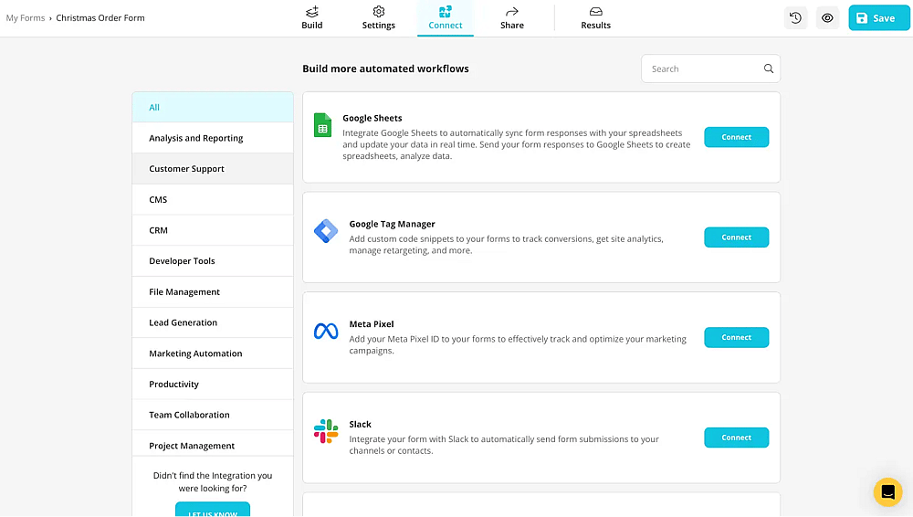Use integrations