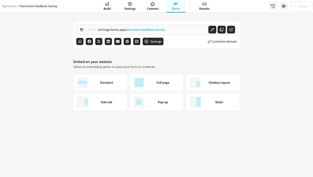 Share your survey
