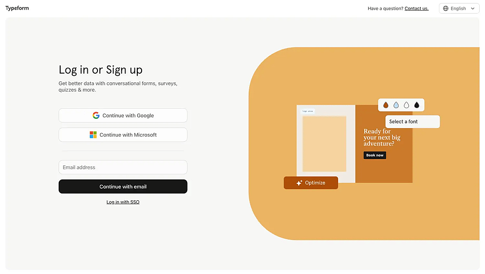 Open your Typeform account