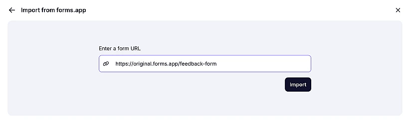 An image that shows the import option