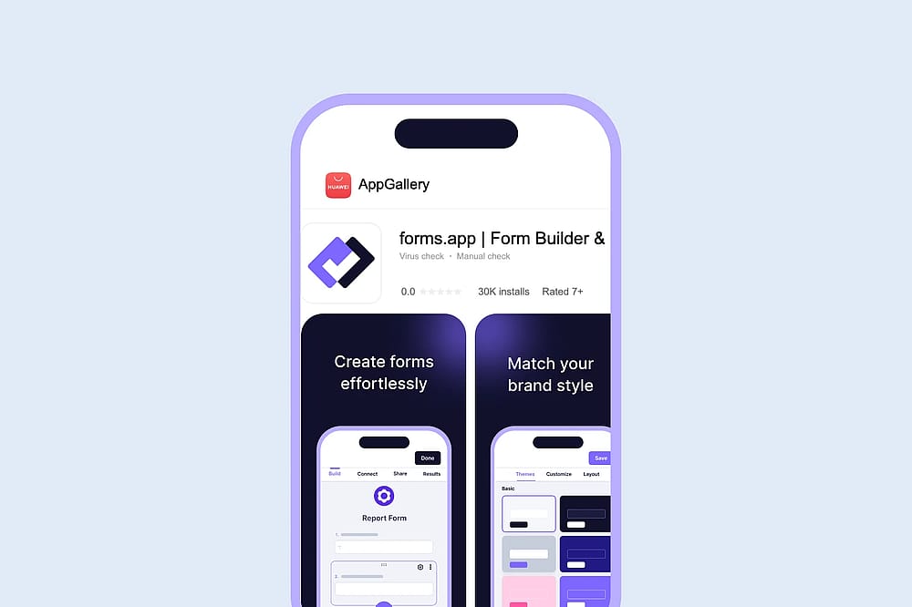 Download forms.app to your Huawei device