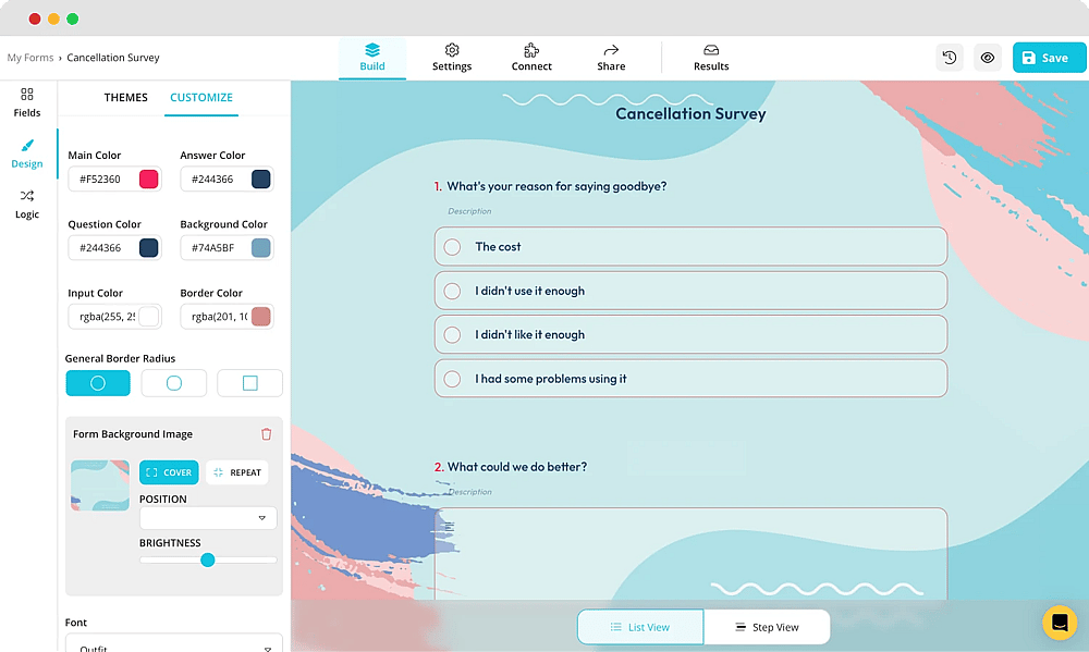 Design your form