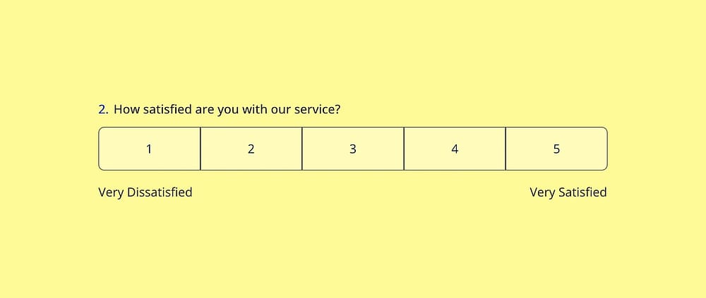 Use the ‘Opinion Scale’ to create a scale question