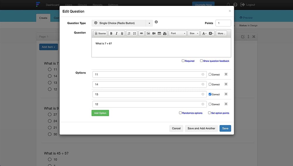 Workspace of FlexiQuiz