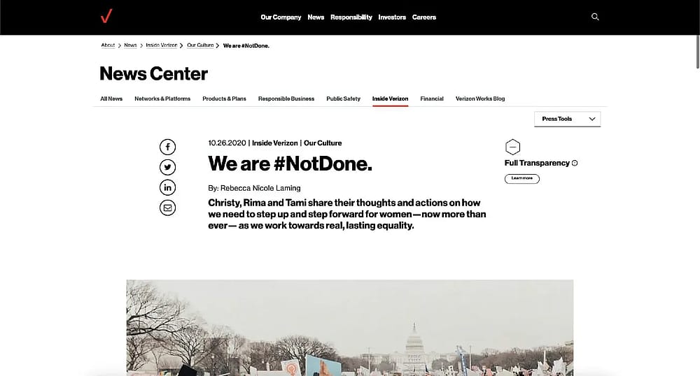 Verizon native marketing example (Source: yellowHEAD)