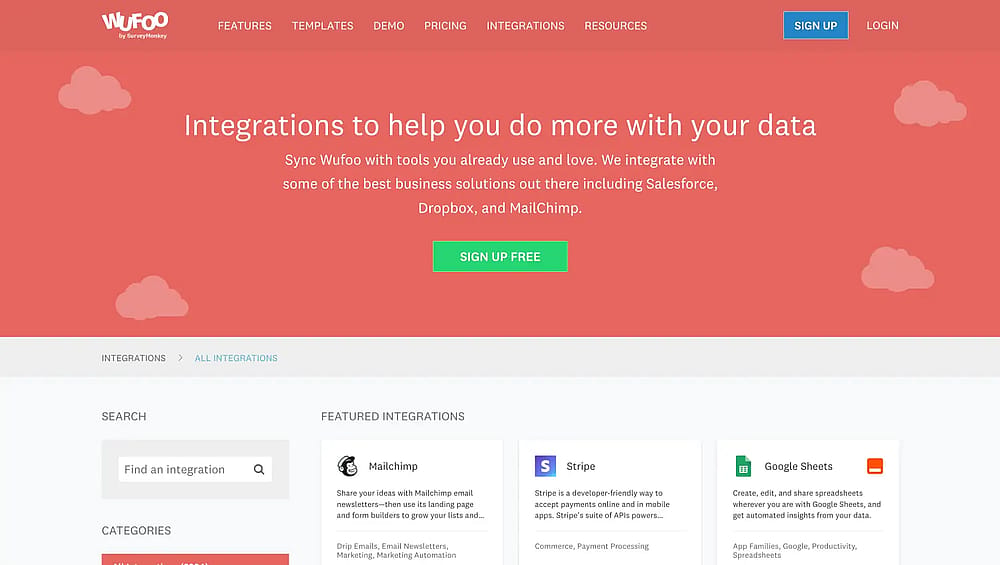 Wufoo integrations