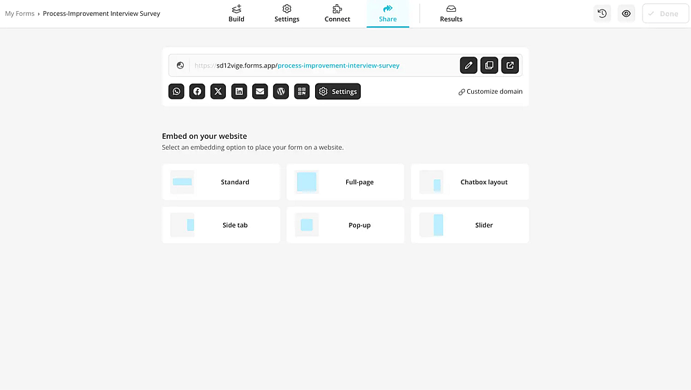 Share your survey