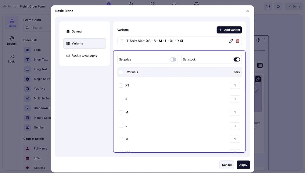 An image showing how to enable stock settings for your products
