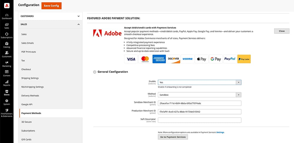 Homepage of Magento&nbsp;(Source: Adobe)