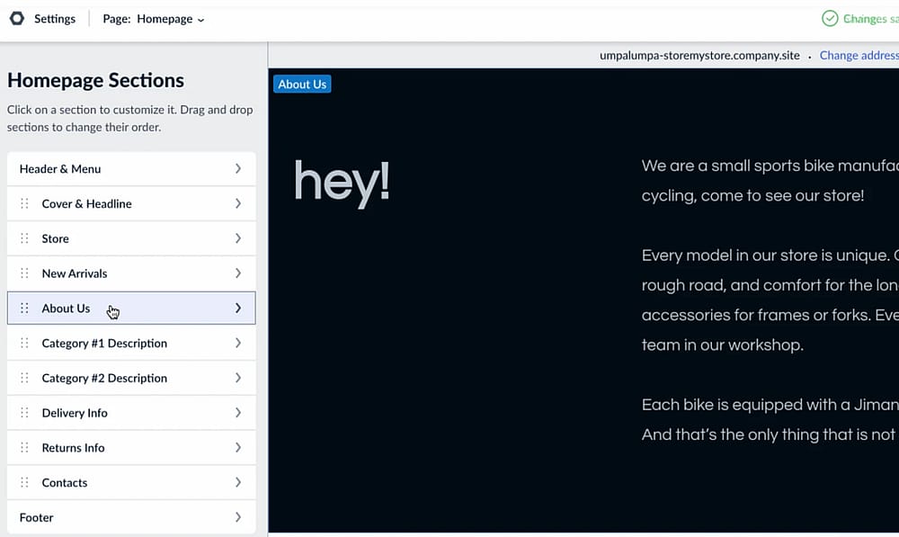Workspace of Ecwid