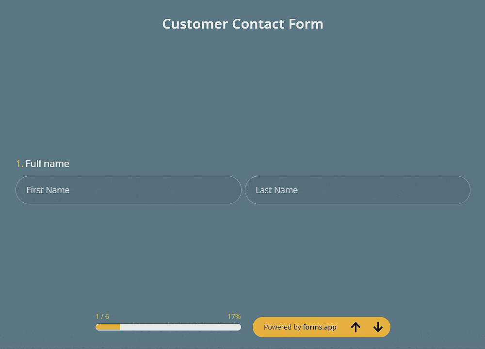 Step-view form example