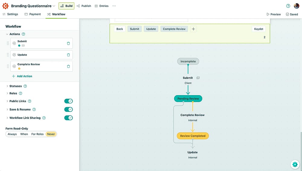 The&nbsp;‘Connect’ section of the Cognito Forms