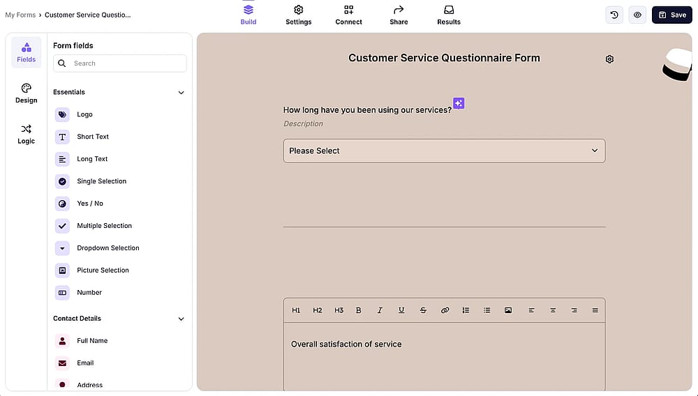 Add - edit your questions