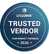 "Trusted Vendor" award by Crozdesk
