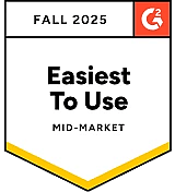 "Easiest to Use" award by G2