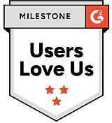 "Users love us" badge from G2