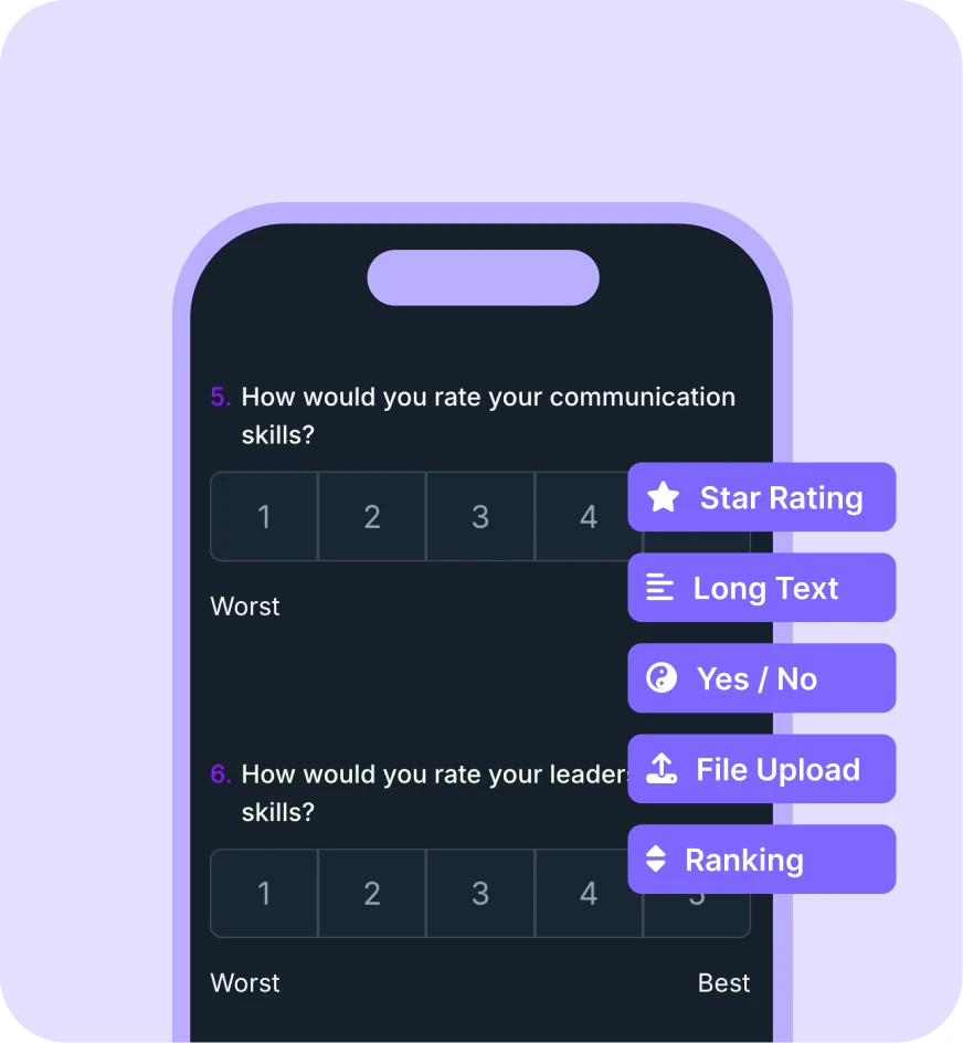Banyak jenis pertanyaan yang dapat dipilih