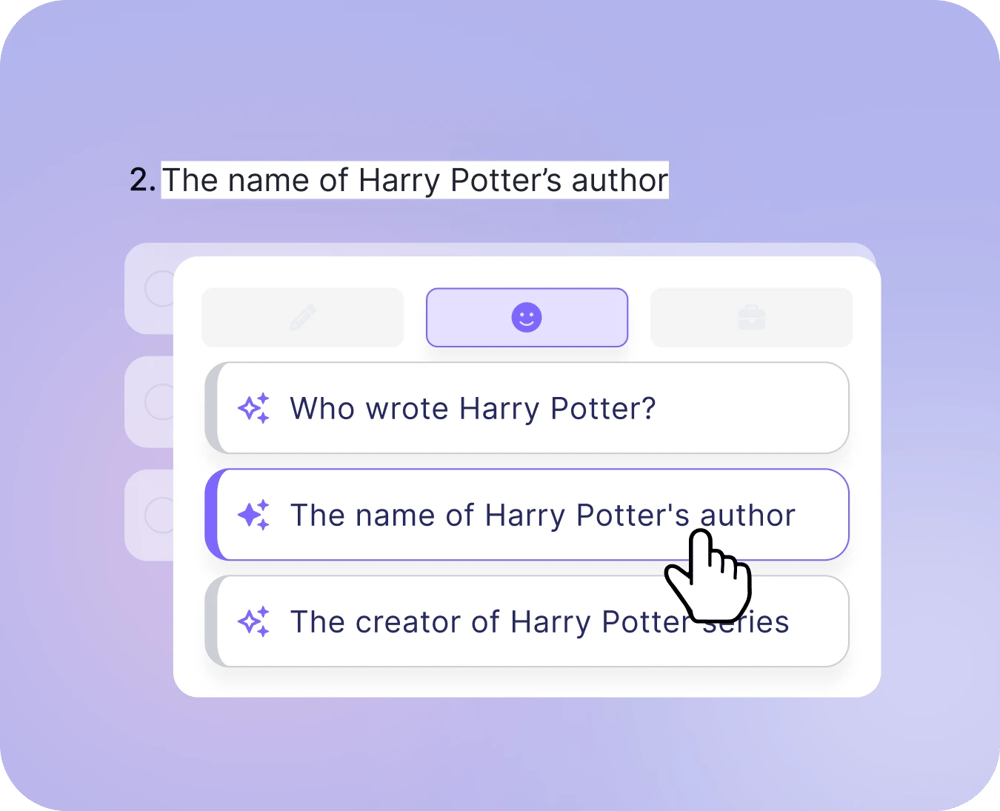 Poser les bonnes questions