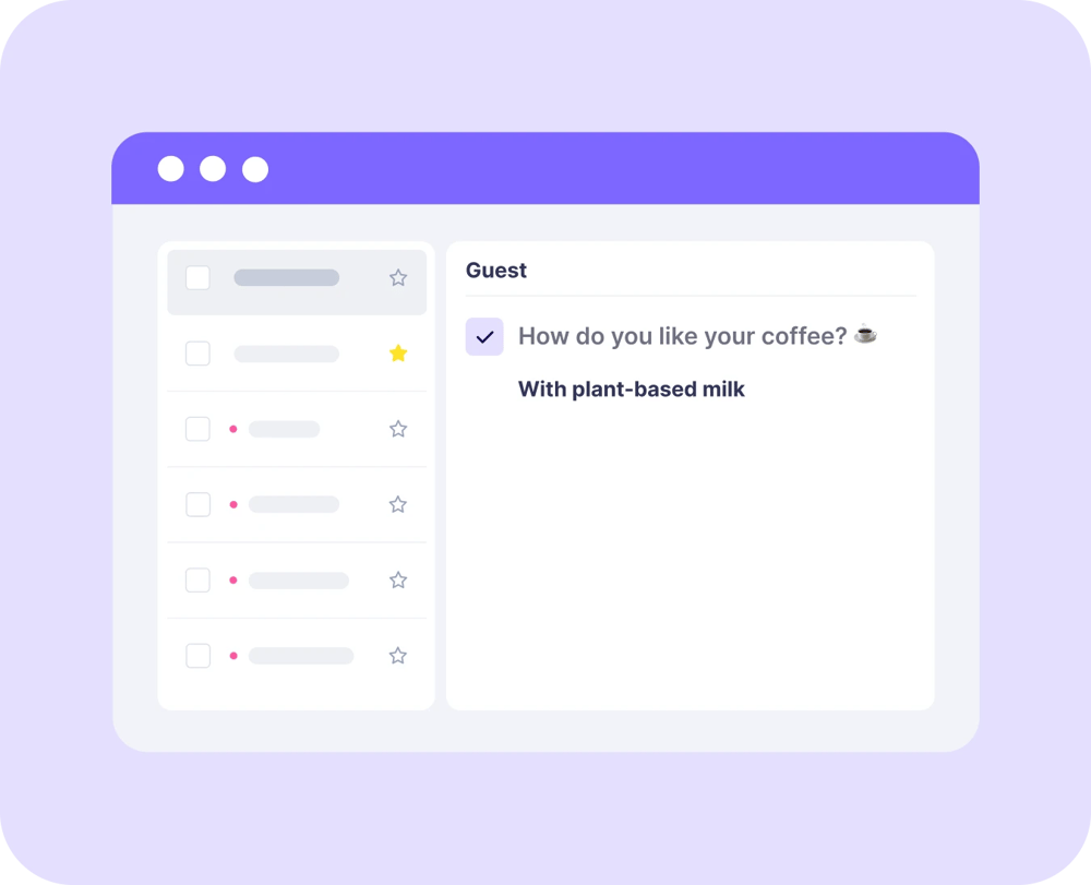 Compartilhe enquetes anônimas