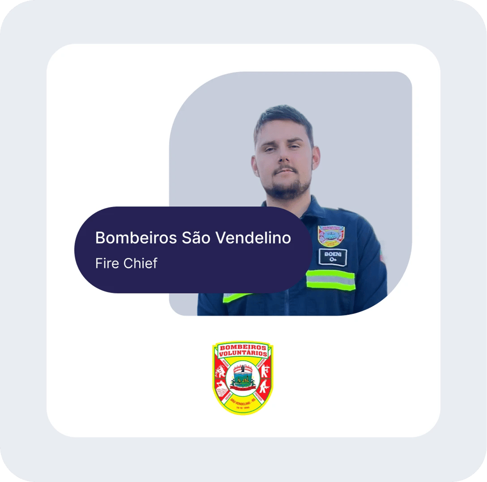 São Vendelino Firefighters manage their records digitally with forms.app