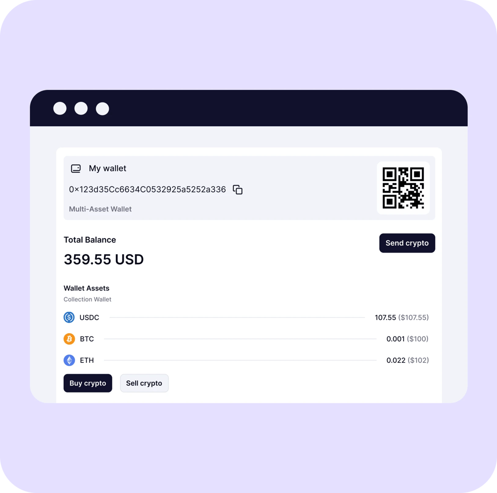 Easily manage or move your assets