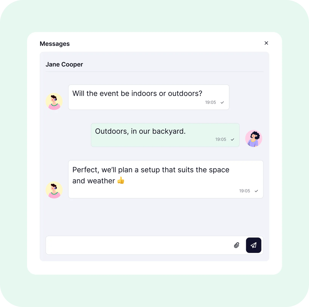 Close the loop with messaging