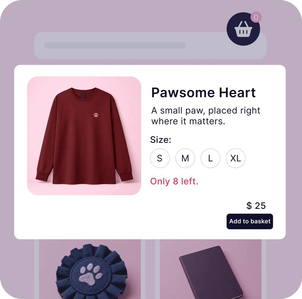 Create a digital storefront with your products
