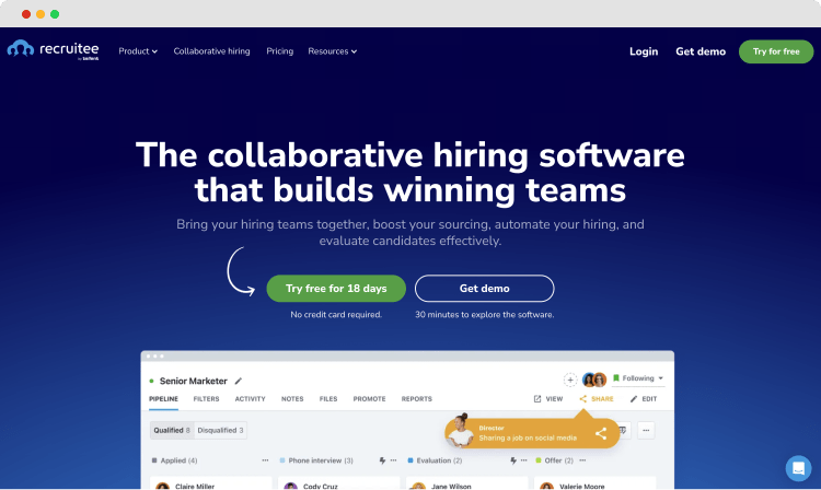 #2 beste Tools für HR - Recruitee